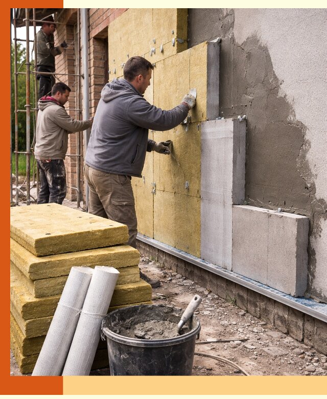 Утепление кирпичного дома под ключ в Керчи